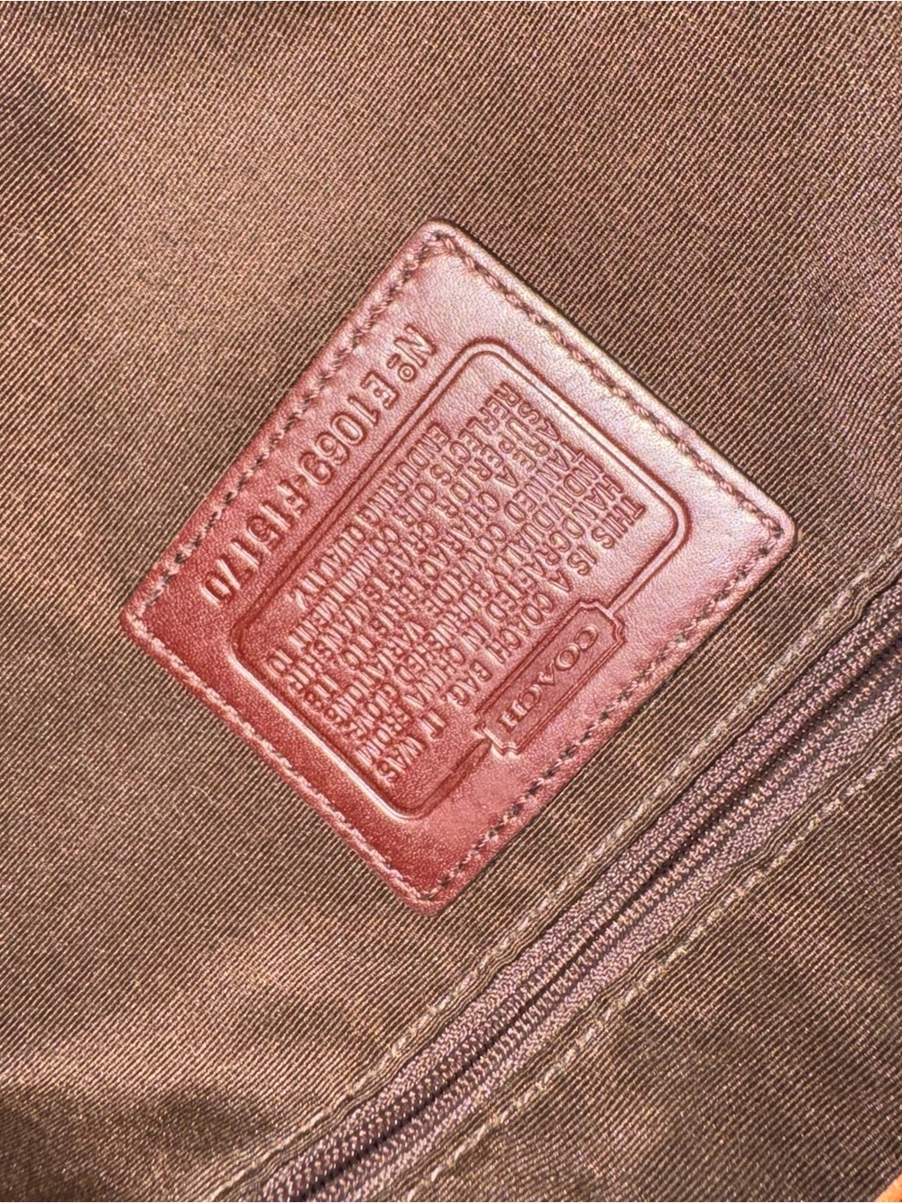 Coach Brown Leather Shoulder Bag - Picture 6 of 6